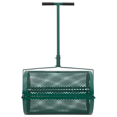 vidaXL Compost Spreader 75L Green Ø40x60 cm Steel,  vidaXL Compost Spreader 75L Green Ø40x60 cm Steel
