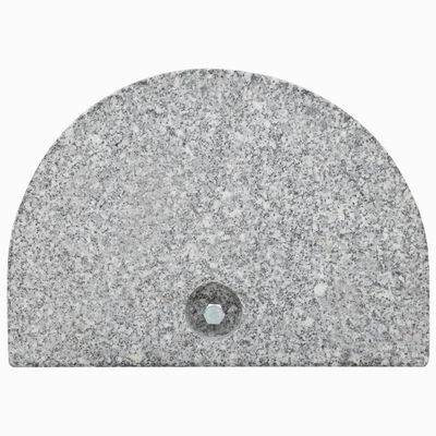 vidaXL Parasol Base Granite 10 kg Curved Grey, grey vidaXL Parasol Base Granite 10 kg Curved Grey