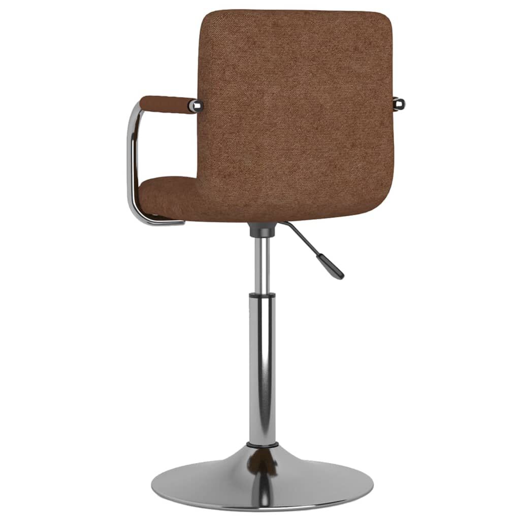 vidaXL Bar Stool Brown Fabric