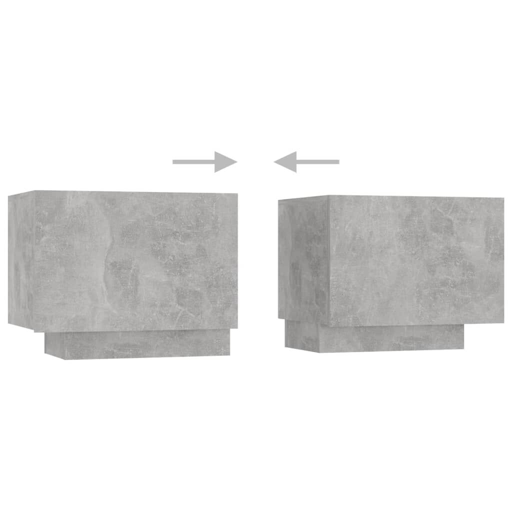 vidaXL TV Cabinet Concrete Grey 100x35x40 cm Engineered Wood