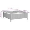 vidaXL Garden Table Grey 70x70x25 cm Rattan and Acacia Wood