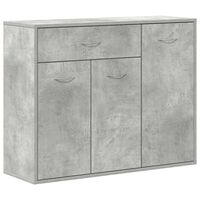 vidaXL Sideboard Concrete Grey 88x30x70 cm Engineered Wood, concrete grey vidaXL Sideboard Concrete Grey 88x30x70 cm Engineered Wood