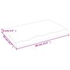 vidaXL Wall Shelf Light Brown 80x50x(2-6) cm Treated Solid Wood Oak