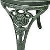 vidaXL 3 Piece Bistro Set Cast Aluminium Green