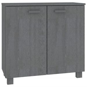 vidaXL Sideboard | Dark Grey | Solid Pine Wood, MDF | Large | Sideboard