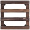 vidaXL Plant Rollers 4 pcs Cedar Wood 25x25 cm