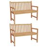 vidaXL 5 Piece Garden Dining Set Solid Wood Teak