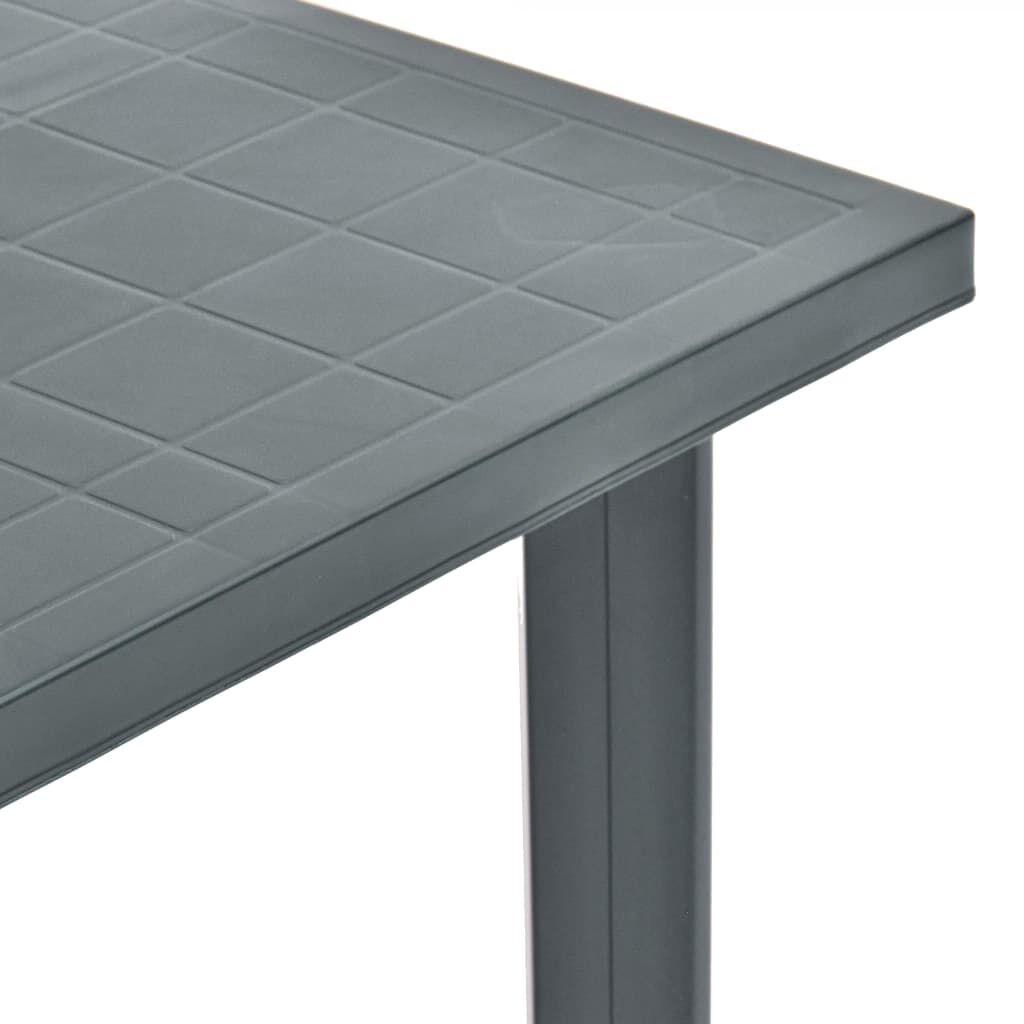 vidaXL Garden Table Green 80x75x72 cm Plastic