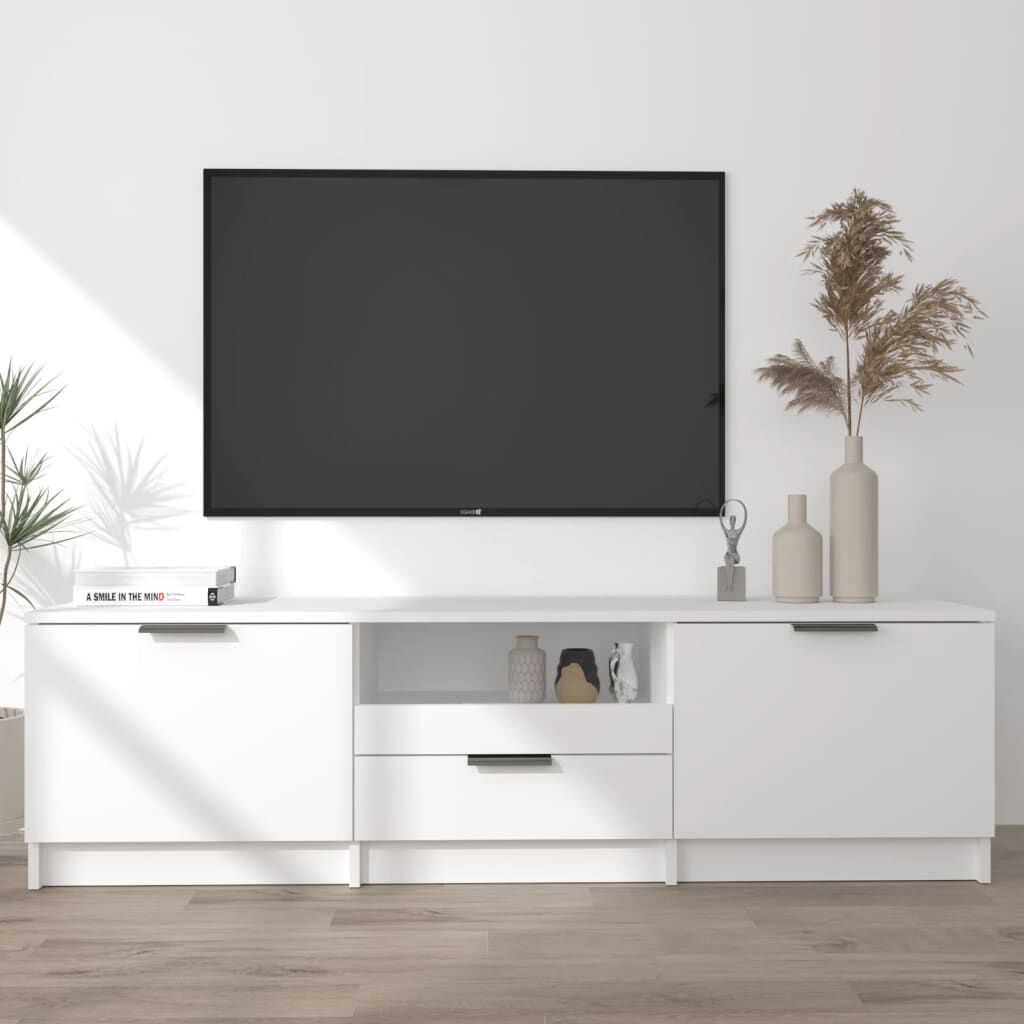 vidaXL TV Cabinet White 140x35x40 cm Engineered Wood