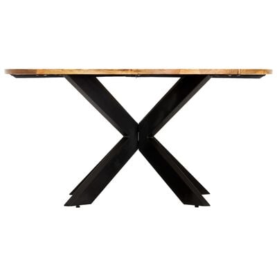vidaXL Dining Table Round 150x76 cm Solid Mango Wood,  vidaXL Dining Table Round 150x76 cm Solid Mango Wood