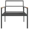 vidaXL 4 Piece Garden Lounge Set with Cushions Anthracite Steel