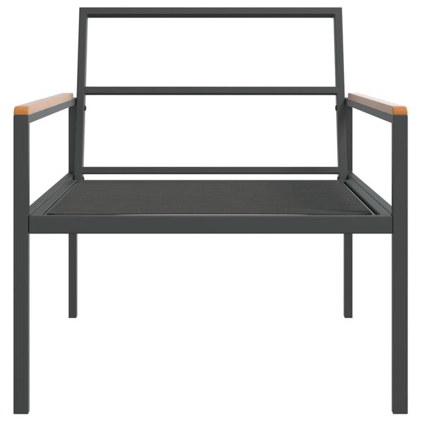 vidaXL 4 Piece Garden Lounge Set with Cushions Anthracite Steel