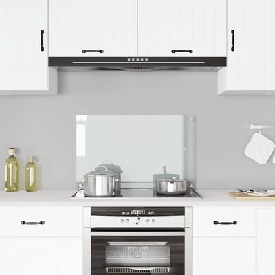 vidaXL Kitchen Backsplash Transparent 80 x 50 cm Tempered Glass, Transparent vidaXL Kitchen Backsplash Transparent 80 x 50 cm Tempered Glass