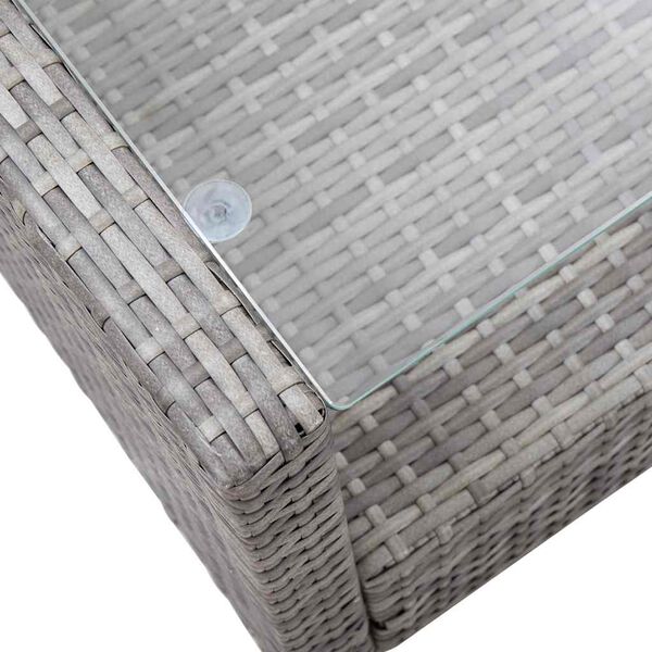 vidaXL 6 Piece Garden Sofa Set with Cushions Poly Rattan Dark Grey