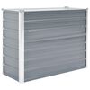 vidaXL Raised Bed | Grey | Galvanised Steel | 100x40x77 cm | Durable