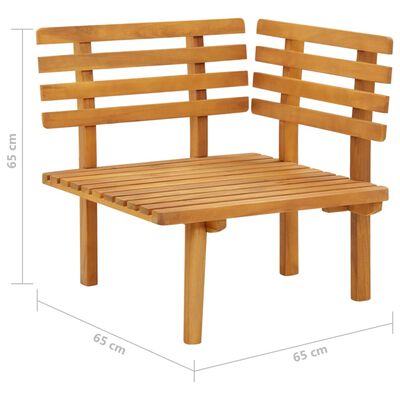 vidaXL Garden Corner Sofa with Cushions Solid Acacia Wood,  vidaXL Garden Corner Sofa with Cushions Solid Acacia Wood