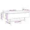 vidaXL Coffee Table White 100x49.5x31 cm Engineered Wood