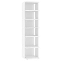 vidaXL Shoe Cabinet White 27.5x27x102 cm Engineered Wood, white vidaXL Shoe Cabinet White 27.5x27x102 cm Engineered Wood