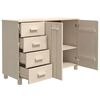 vidaXL Sideboard HAMAR Honey Brown 113x40x80 cm Solid Wood Pine