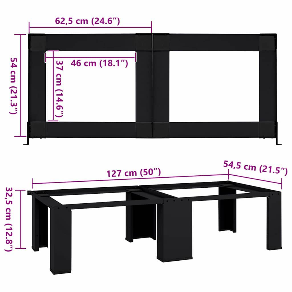 vidaXL Double Washing and Drying Machine Pedestal White