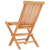 vidaXL 5 Piece Folding Outdoor Dining Set Solid Teak Wood