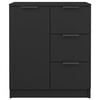 vidaXL Sideboard Black Engineered Wood