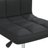 vidaXL Dining Chair Black Faux Leather