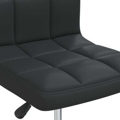 vidaXL Dining Chair Black Faux Leather, black vidaXL Dining Chair Black Faux Leather