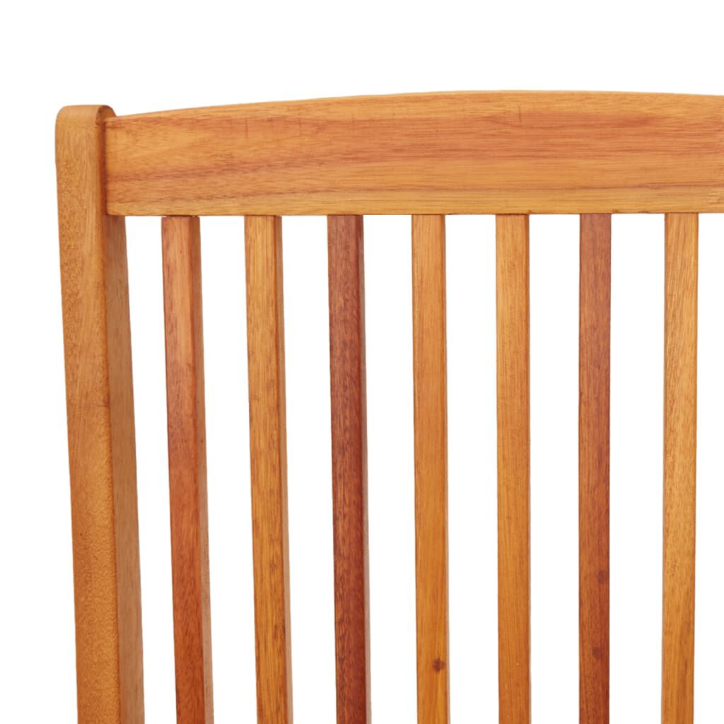 vidaXL Folding Garden Chairs 2 pcs Solid Eucalyptus Wood