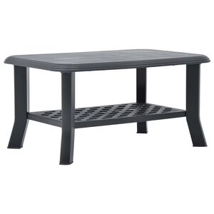 vidaXL Coffee Table Anthracite 90x60x46 cm Plastic