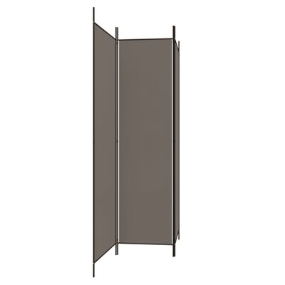 vidaXL 3-Panel Room Divider Anthracite 150x200 cm Fabric, anthracite vidaXL 3-Panel Room Divider Anthracite 150x200 cm Fabric