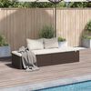 vidaXL Garden Bed Brown 195x60 cm Poly Rattan