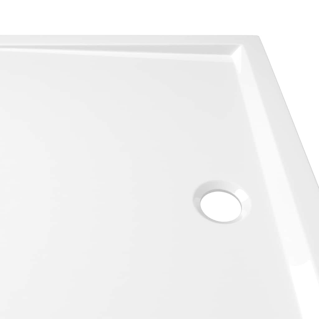 vidaXL Rectangular ABS Shower Base Tray White 70x100 cm