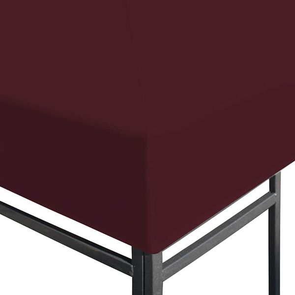 vidaXL Gazebo Top Cover 310 g/m² 3x3 m Bordeaux