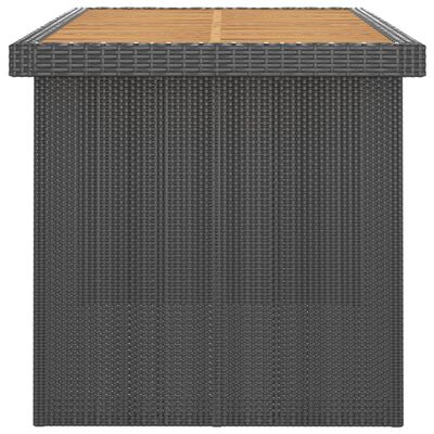 vidaXL 7 Piece Outdoor Dining Set with Cushions Poly Rattan Black, black and brown vidaXL 7 Piece Outdoor Dining Set with Cushions Poly Rattan Black