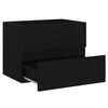 vidaXL Sink Cabinet Black 60x38.5x45 cm Engineered Wood