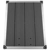 vidaXL Outdoor Shower Tray WPC Stainless Steel 80x62 cm Grey