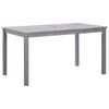 vidaXL 7 Piece Outdoor Dining Set Grey Solid Acacia Wood