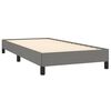 vidaXL Bed Frame without Mattress Dark Grey 92x187 cm Single Fabric