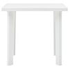 vidaXL Garden Table White 80x75x72 cm Plastic