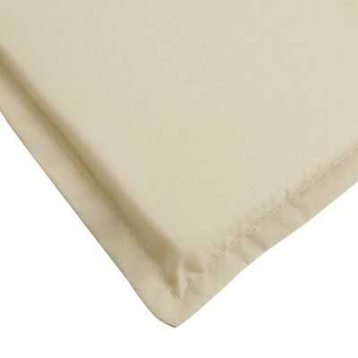 vidaXL Sun Lounger Cushion Beige 180x60x3 cm Oxford Fabric