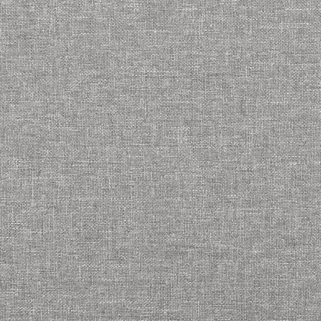 vidaXL Bed Frame without Mattress Light Grey 90x200 cm Fabric