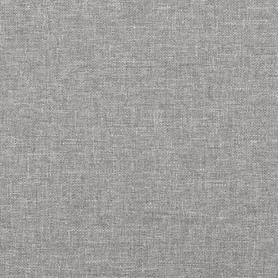 vidaXL Bed Frame without Mattress Light Grey 90x200 cm Fabric