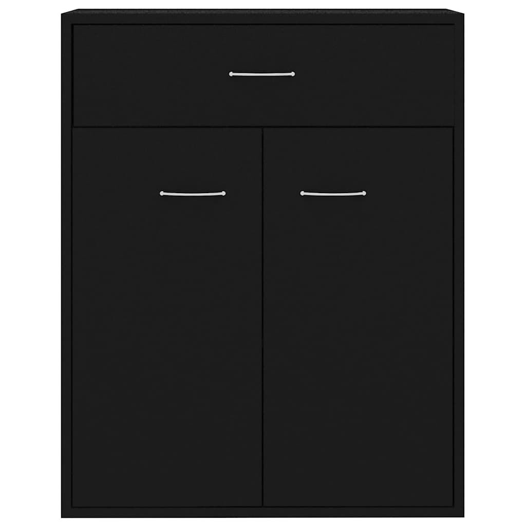 vidaXL Sideboard Black 60x30x75 cm Engineered Wood
