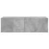 vidaXL TV Cabinet Concrete Grey 100x30x30 cm Engineered Wood