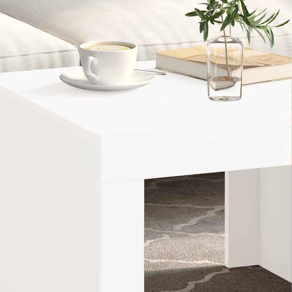 vidaXL Coffee Table White 110x50x35 cm Engineered Wood
