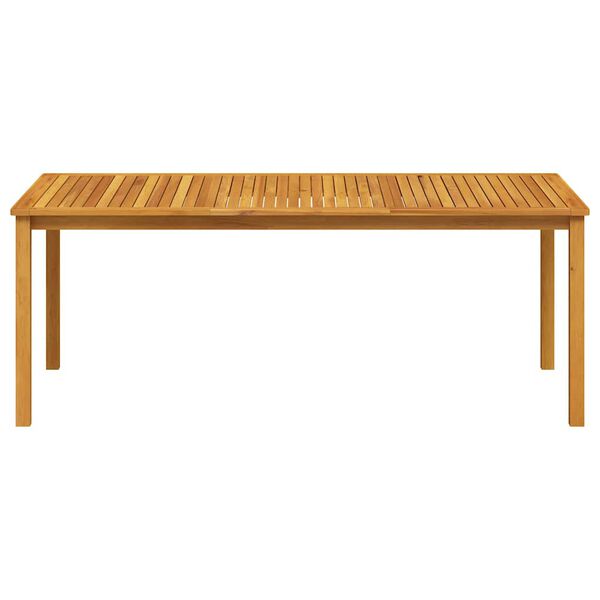 vidaXL Garden Table 200x100x74 cm Solid Acacia Wood