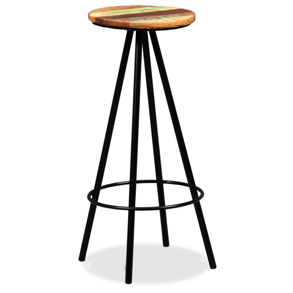 vidaXL Bar Stools 2 pcs Solid Reclaimed Wood