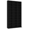 vidaXL CD Cabinet Black 102x16x177.5 cm Engineered Wood