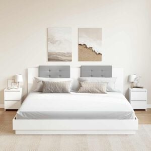 vidaXL Bedside Cabinets 2 pcs White 30x30x40 cm Engineered Wood
